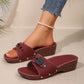 Women's Non-Slip Sloped Heel Comfort Slippers
