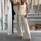 Women's Elegant Sleeveless Tops ＆ Wide-Leg Pants 2-Piece Set