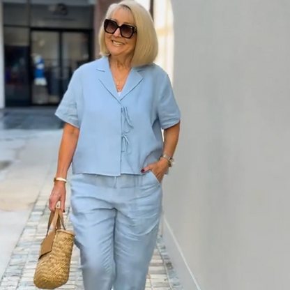 Women's Casual Top & Pants 2-Piece Set