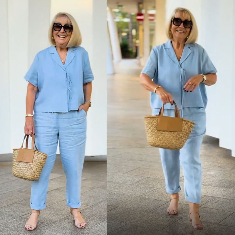 Women's Casual Top & Pants 2-Piece Set