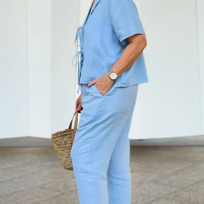 Women's Casual Top & Pants 2-Piece Set