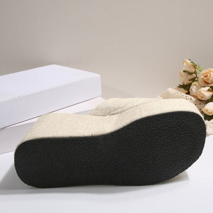 Women's Open-Toe Slip-On Platform Wedge Sandals