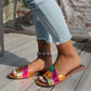 Women's Stylish Leather Slide Sandals