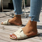 Women's Stylish Leather Slide Sandals