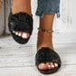 Women's Stylish Leather Slide Sandals
