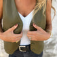 Women's Fashion Elegant Solid Color Vest