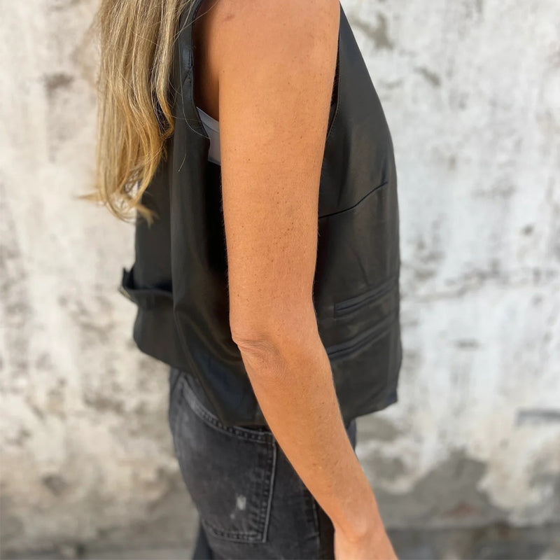 Women's Fashion Elegant Solid Color Vest