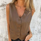 Women's Fashion Elegant Solid Color Vest