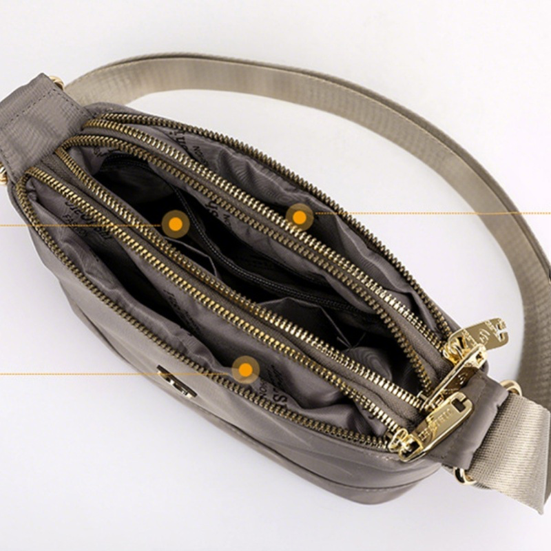 Minimalist Large-Capacity Nylon Shoulder And Crossbody Bag