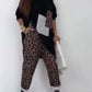 Loose Fit Top & Pants with Leopard Print