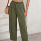 Women's Casual Wide-Leg Drawstring Pants
