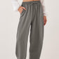 Women's Casual Wide-Leg Drawstring Pants