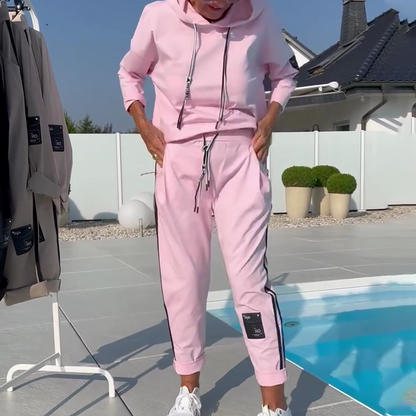 💜 LAST DAY PROMOTION - 50%OFF 💜Women's Hoodie & Jogger Pants 2-Piece Casual Set