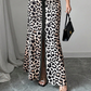 Women's Leopard Print V-Neck Dress