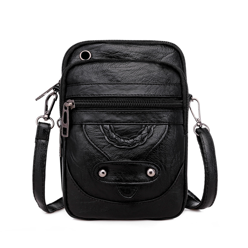 Vintage Soft PU Leather Mini Crossbody Bag