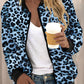 Women's Leopard Print Zip Up Jacket