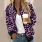 Women's Leopard Print Zip Up Jacket