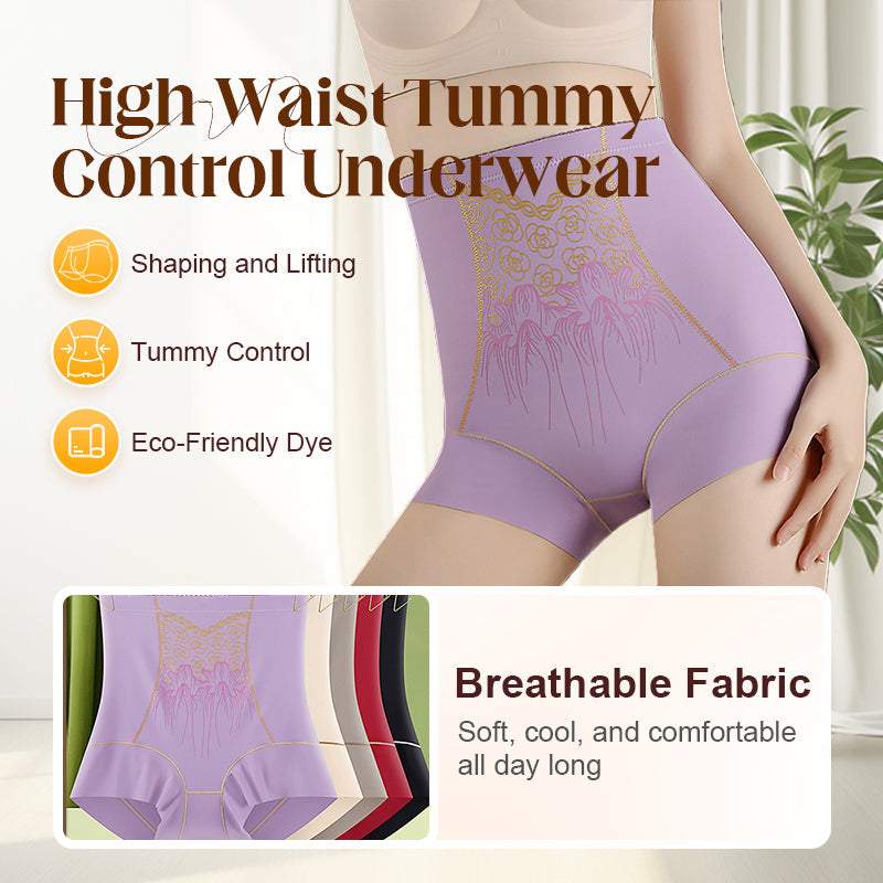 Plus Size High-Waist Tummy Control Underwear