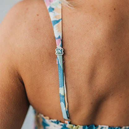 Women's Floral Print Strap Flowy Dress