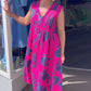 Women's Sleeveless Printed Maxi Dress