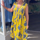 Women's Sleeveless Printed Maxi Dress