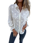 Women's Eyelet Floral Embroidered Shirt