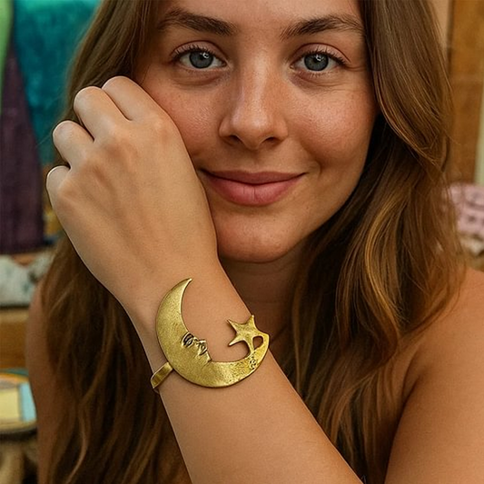 🎉Limited Sale🎉Trendy Moon Star & Spiral Bracelet