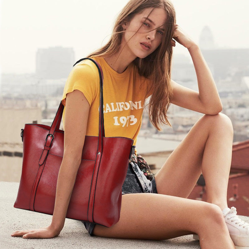 [Best Gift For Her] High-End Women's Retro Style Versatile Crossbody Leather Bag