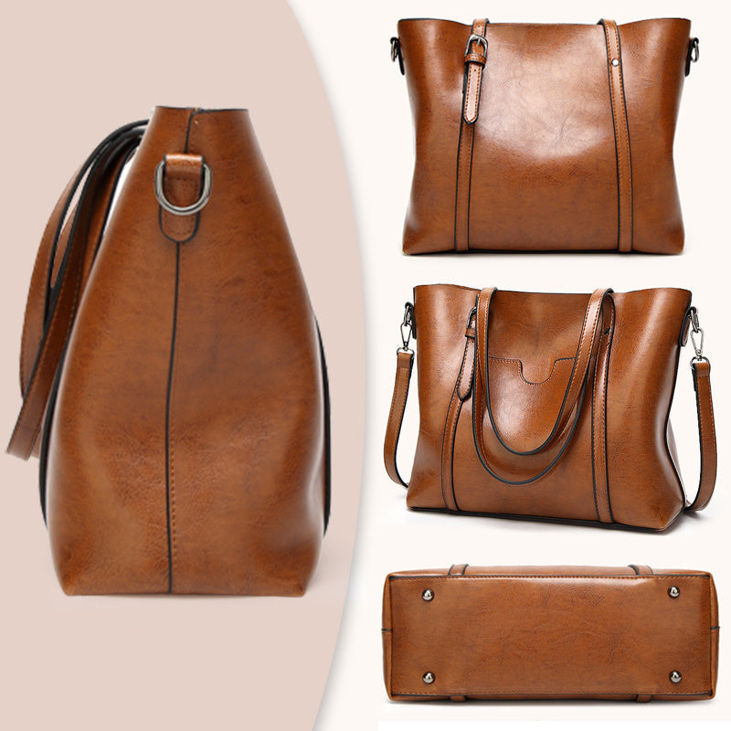 [Best Gift For Her] High-End Women's Retro Style Versatile Crossbody Leather Bag