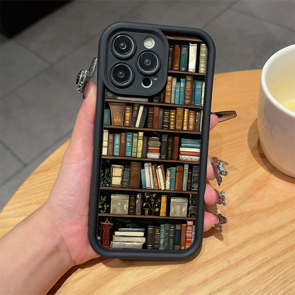 🔥2026 NEW ARRIVAL📚📱Cartoon Bookshelf Pattern TPU Phone Case