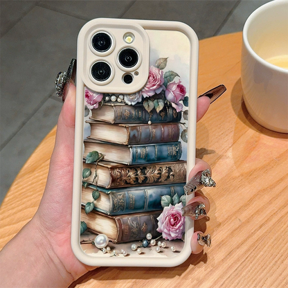 🔥2026 NEW ARRIVAL📚📱Cartoon Bookshelf Pattern TPU Phone Case