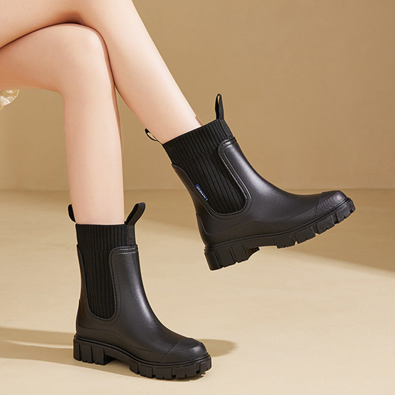 🔥HOT SALE 50% OFF☔️Waterproof Non-Slip Thick Sole Mid-Calf Boots