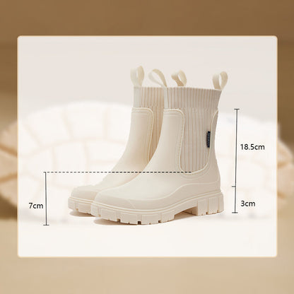 🔥HOT SALE 50% OFF☔️Waterproof Non-Slip Thick Sole Mid-Calf Boots