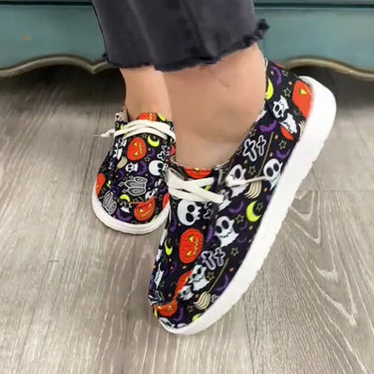 Women's Halloween Funny Print Shoes