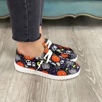 Women's Halloween Funny Print Shoes