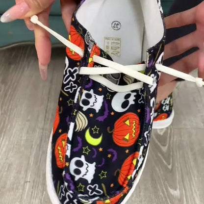 Women's Halloween Funny Print Shoes