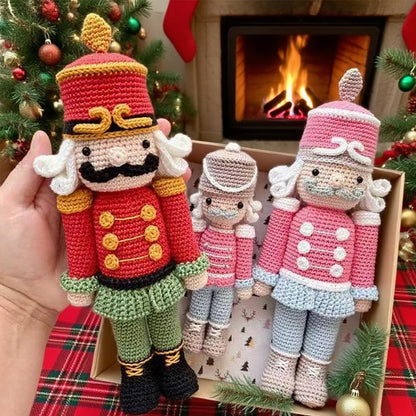 Christmas Nutcracker Doll DIY Crochet Knitting Kit