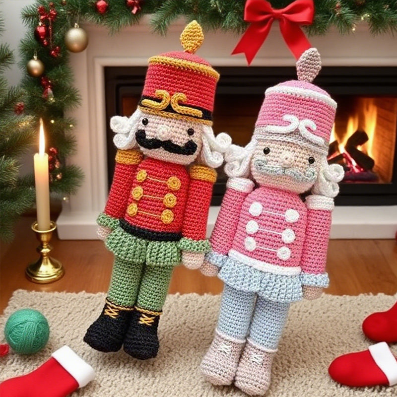 Christmas Nutcracker Doll DIY Crochet Knitting Kit