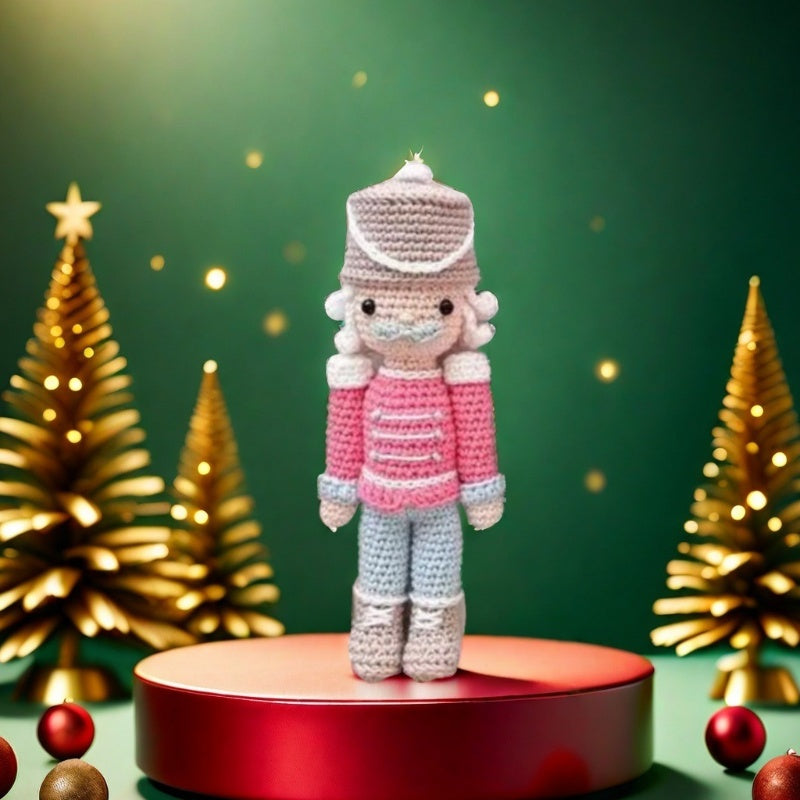 Christmas Nutcracker Doll DIY Crochet Knitting Kit