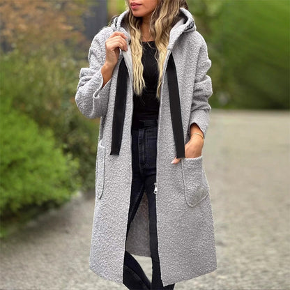 ❄️Winter Specials❄️ Women's Trendy Zip-Up Hooded Coat with Pockets