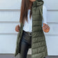 Women’s Zip-Up Long Puffer Vest