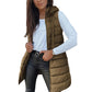 Women’s Zip-Up Long Puffer Vest