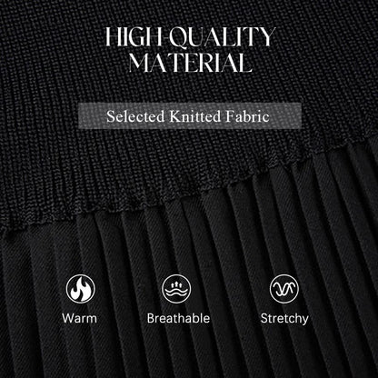 Women's Elegant Lantern Sleeve Pleated Dress