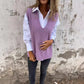 Women's Casual V-Neck Knit Sweater Vest