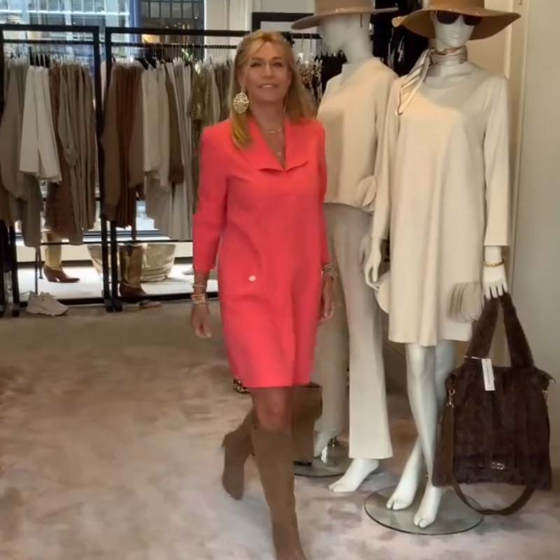 Women's Elegant Long Sleeve Dress with Pockets