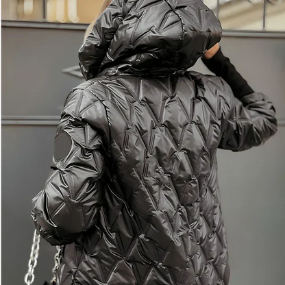❄️Winter Sale 50% OFF:🧥 Women's Hooded Patchwork Cotton Jacket for Autumn & Winter