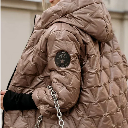 ❄️Winter Sale 50% OFF:🧥 Women's Hooded Patchwork Cotton Jacket for Autumn & Winter