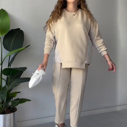 Women's Casual Long Sleeve Top & Pants Set