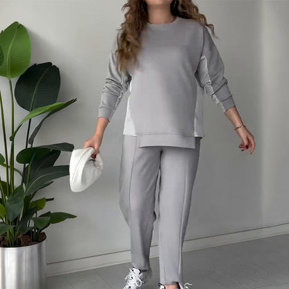 Women's Casual Long Sleeve Top & Pants Set