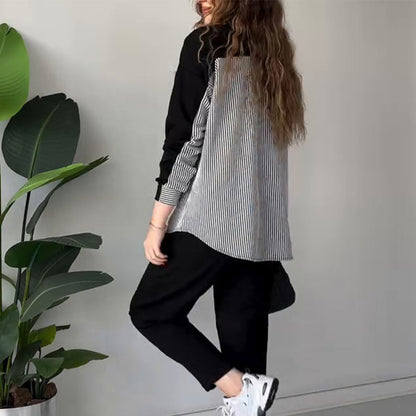 Women's Casual Long Sleeve Top & Pants Set